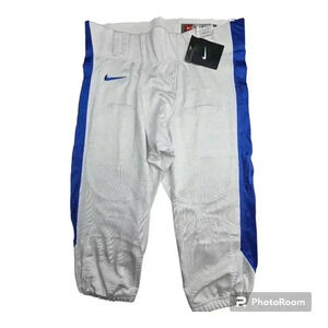 Nike Men's Open Field Football Pants White/ Royal Blue #615745/107 NWT L or XXL